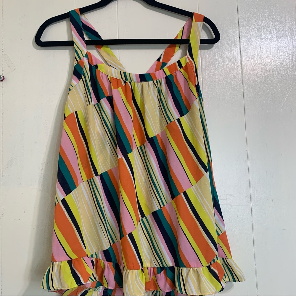 CAbi Multicolor Striped Tank Top